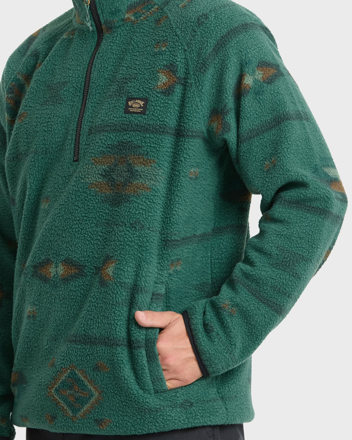 A/Div Boundary Mock Neck Half-Zip Sweatshirt - Smoke Pine